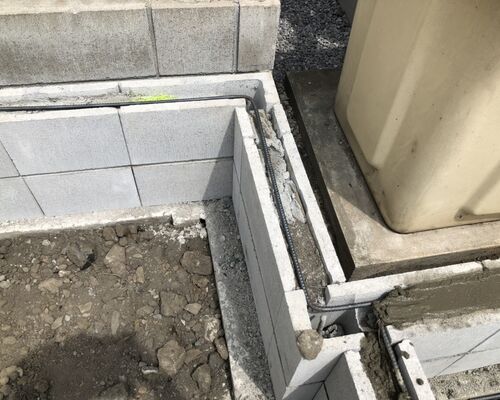 ブロック積み工事
