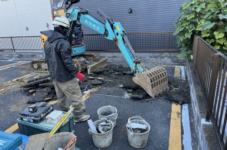 ブロック、フェンス撤去工事