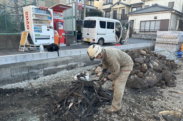 埋設物撤去工事