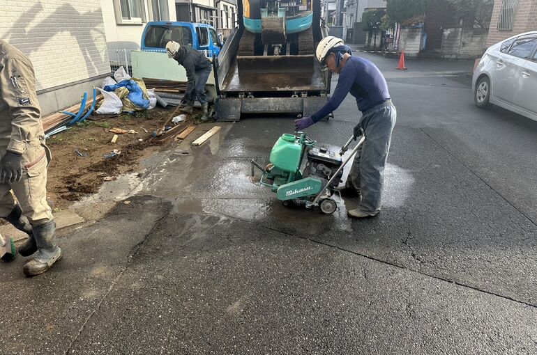 埋設物撤去工事