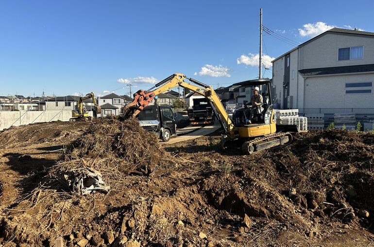 路床敷均し工事