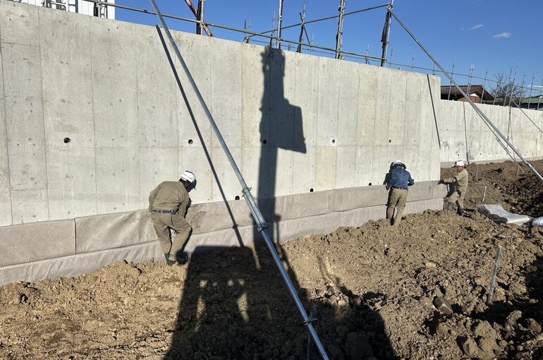 ブロック下地工事