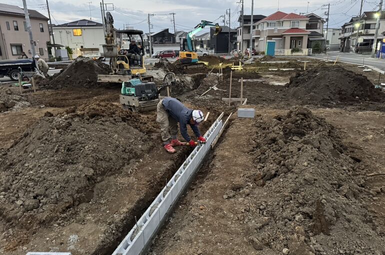 間仕切りブロック積み工事