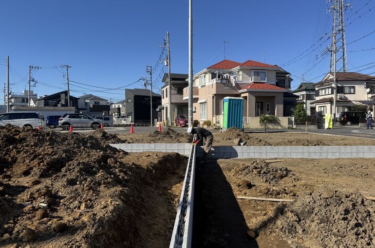 型枠ブロック積み工事