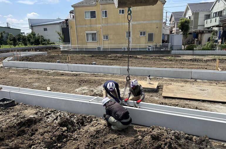 ブロック天端仕上げ