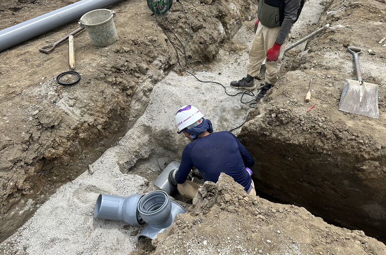 下水宅内取り出し工事