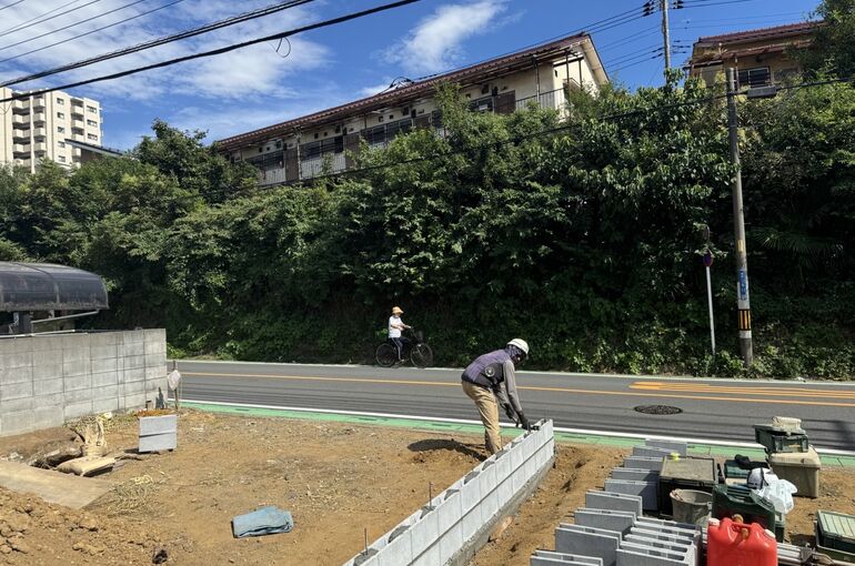 ブロック積み工事