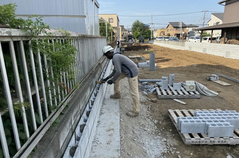 型枠ブロックベース枠組工事