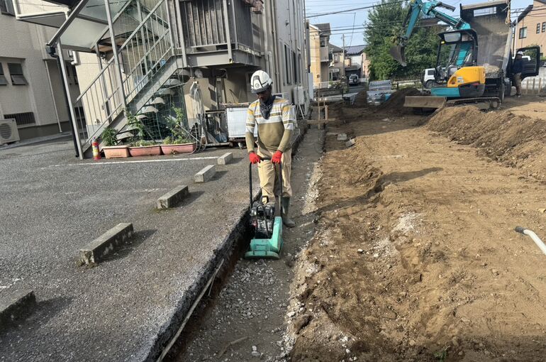 ブロック基礎工事