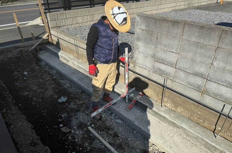 ブロック基礎工事