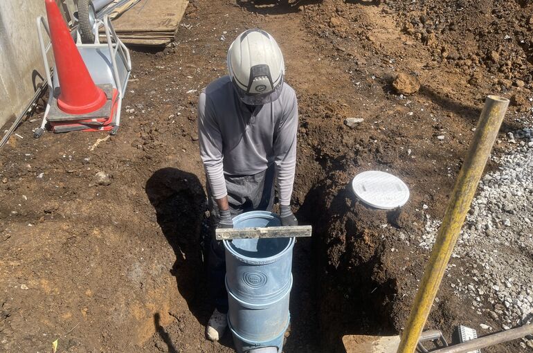 雨水桝設置工事