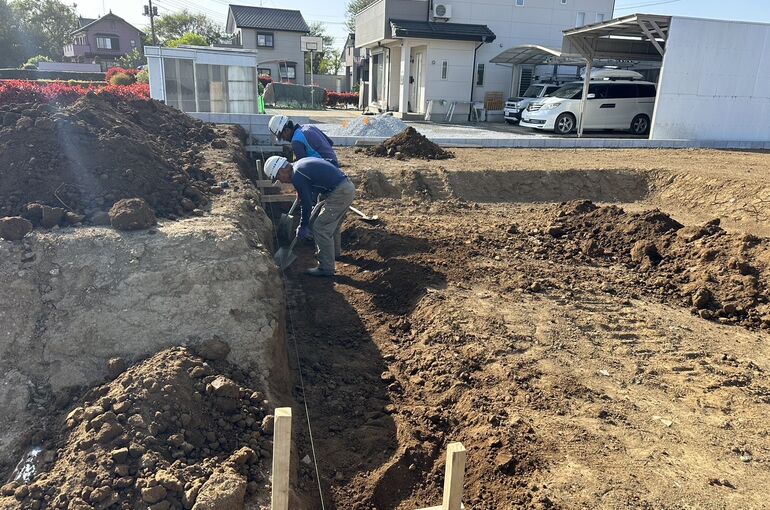 ブロック下地工事