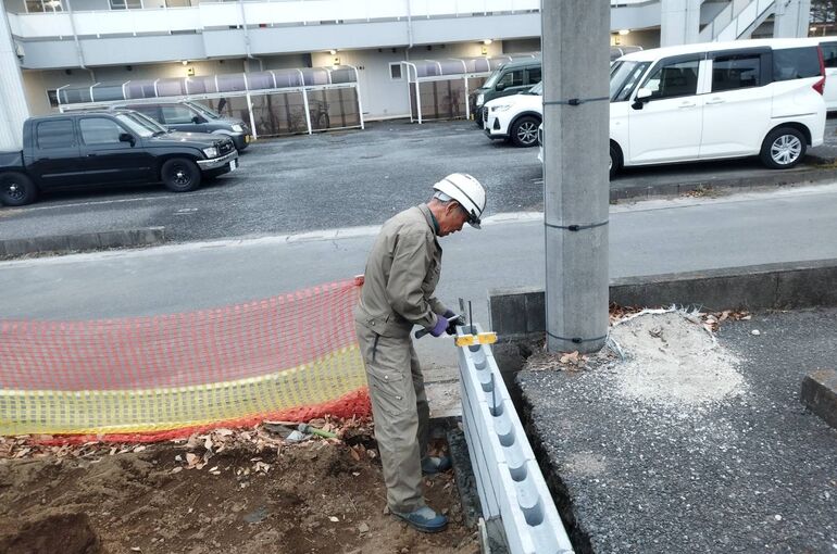 既存ブロック撤去工事