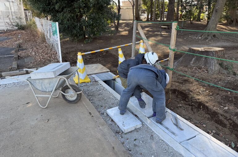 宅内下水取り出し工事