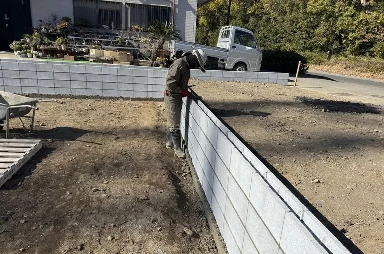ブロック積み工事