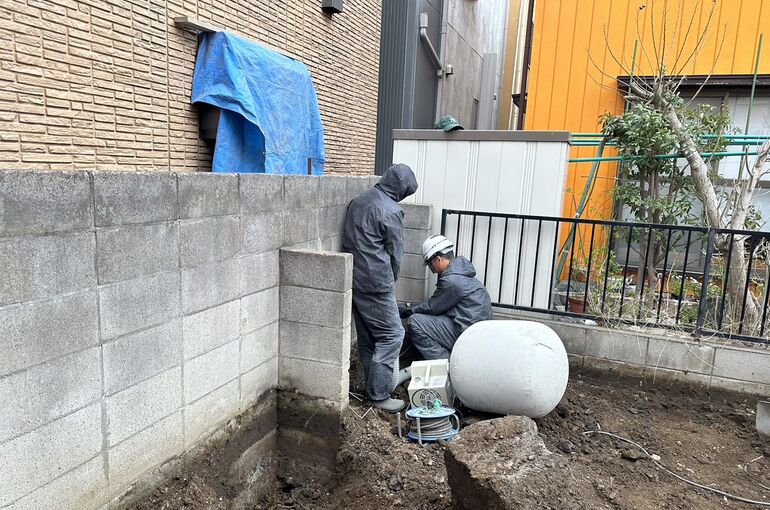 ブロック測量工事