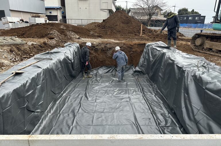 最終桝設置工事