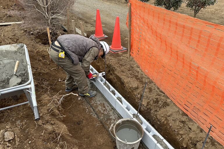 ブロック積み工事