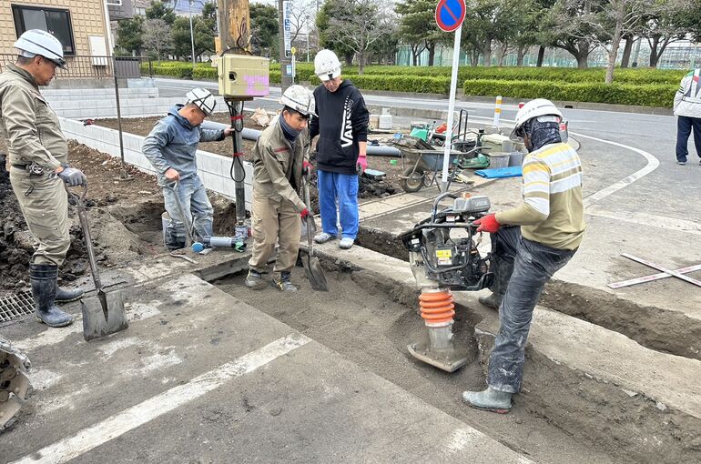 道路工事完了