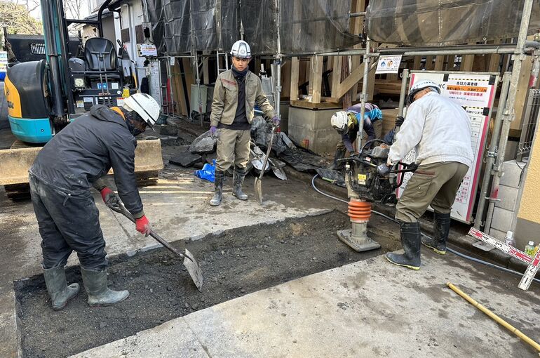 既設給水閉栓工事