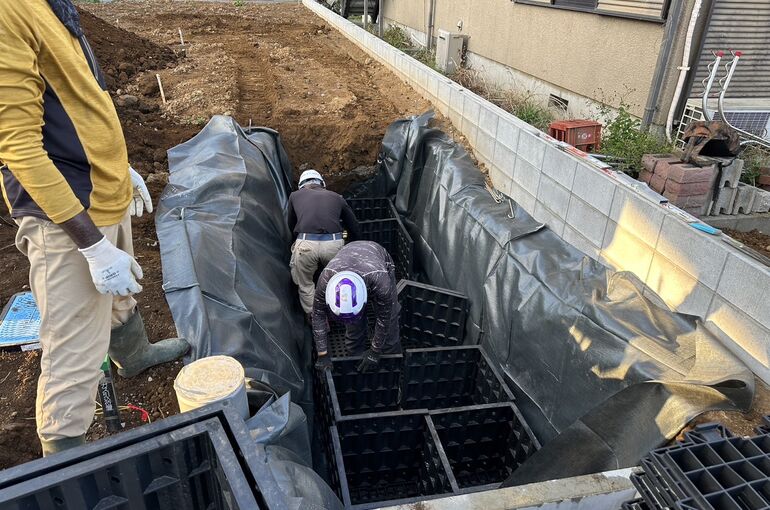 雨水浸透施設設置工事