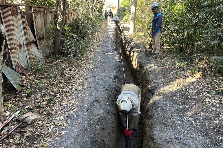 給水本管引き込み工事