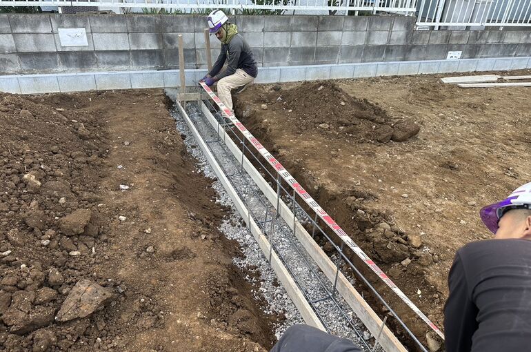 ブロック下地工事