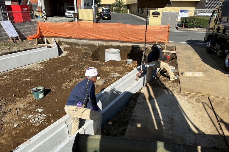 下水インバート施工事