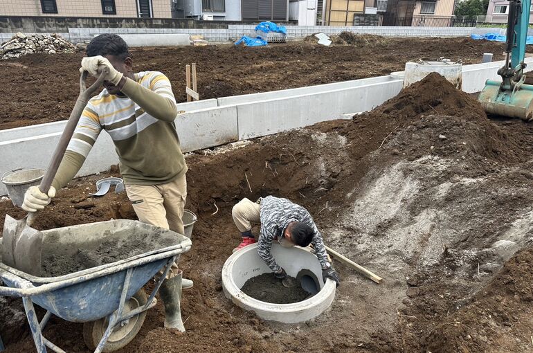 下水インバート施工事