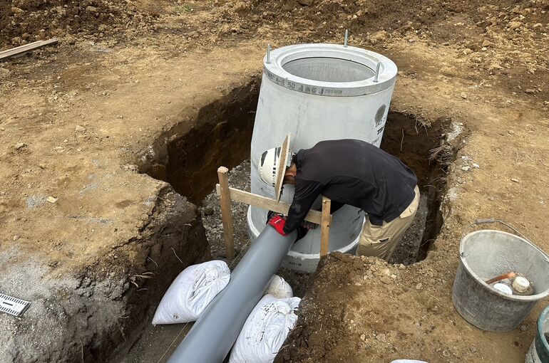 下水引き込み工