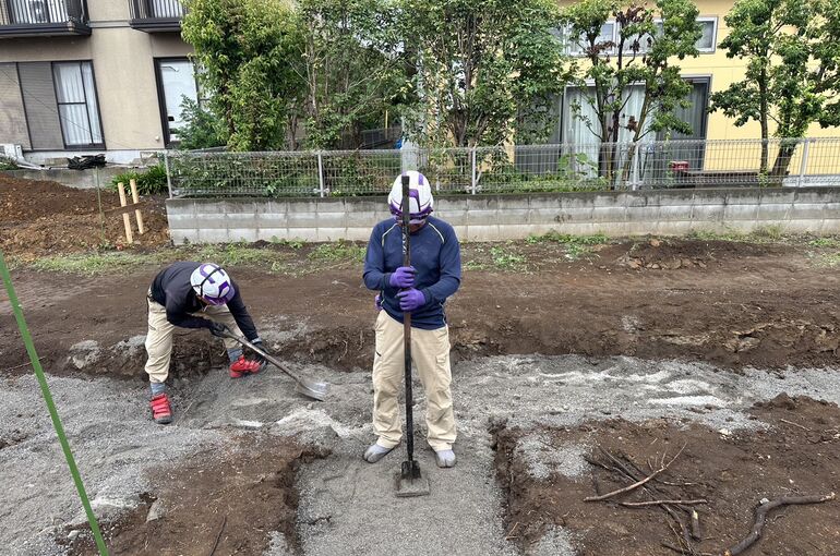 路床鋤き取り工事