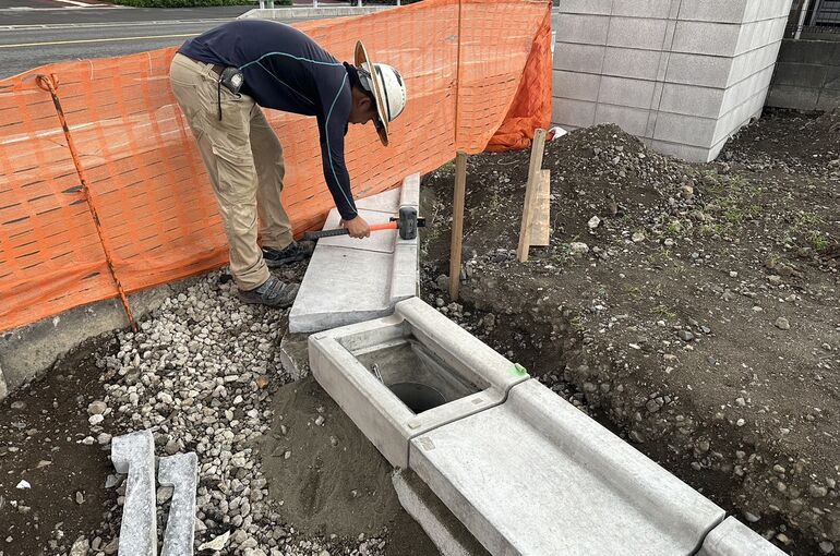 ブロック下地工事