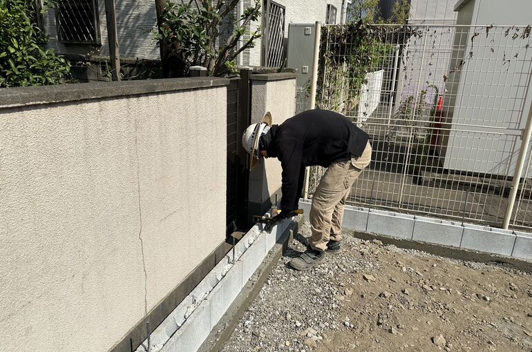 ブロック積み工事