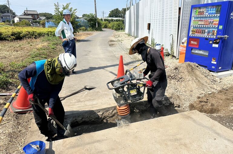 給水取り出し工事