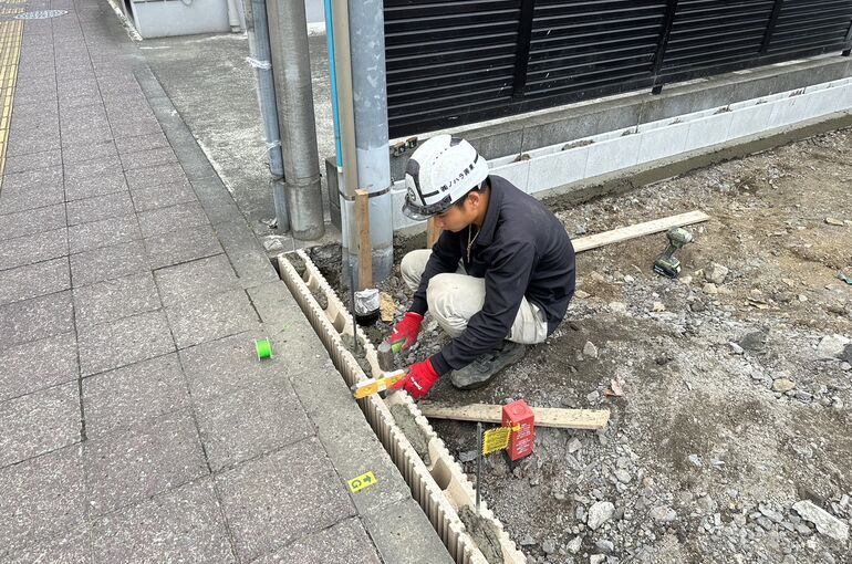 ブロック積み工事