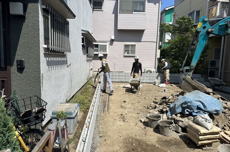 ブロック積み工事