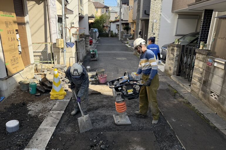 新設下水取り出し工事