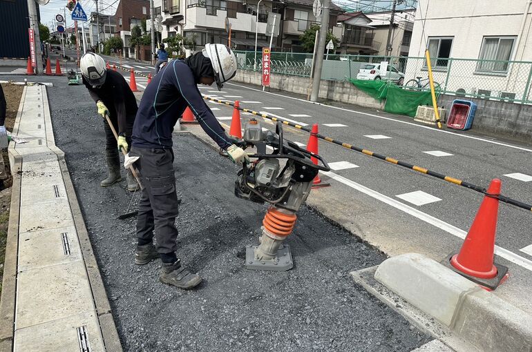 路盤入れ替え工事