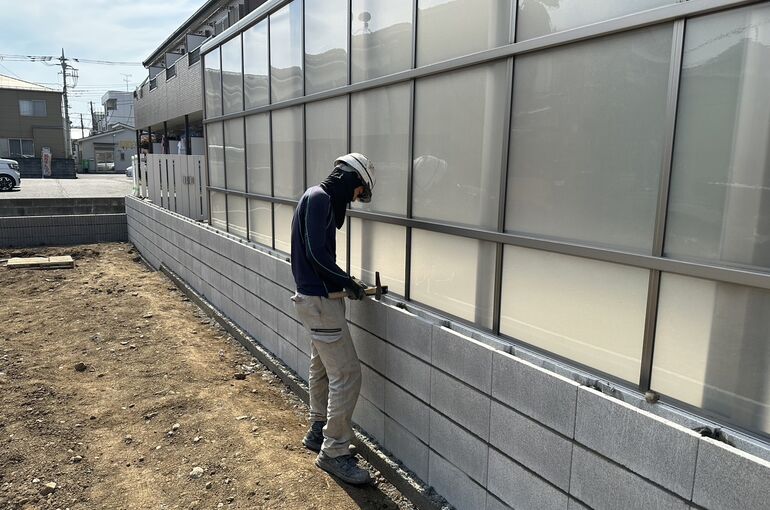 ブロック積み工事