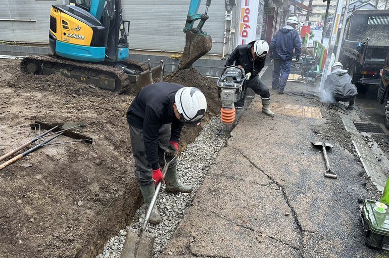 地先ブロック積み