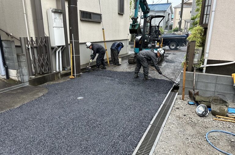 私道舗装工事