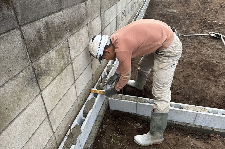 ブロック積み・残土搬出