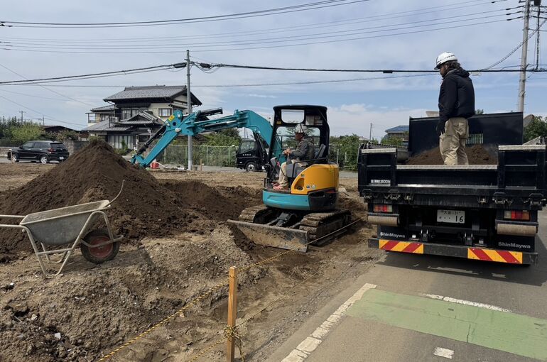 ブロック土留め工事