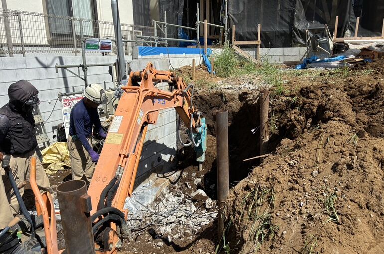 既存型枠ブロック撤去工事