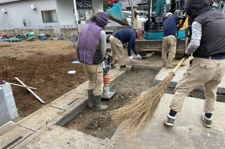 ブロック積み工事