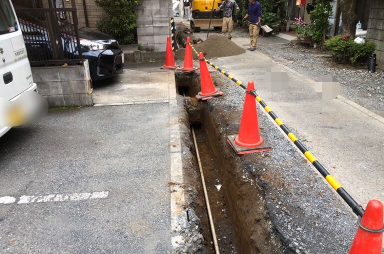 取り出し・ブロック積み工事