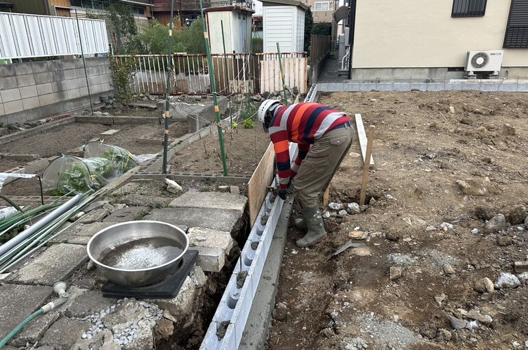 ブロック積み工事