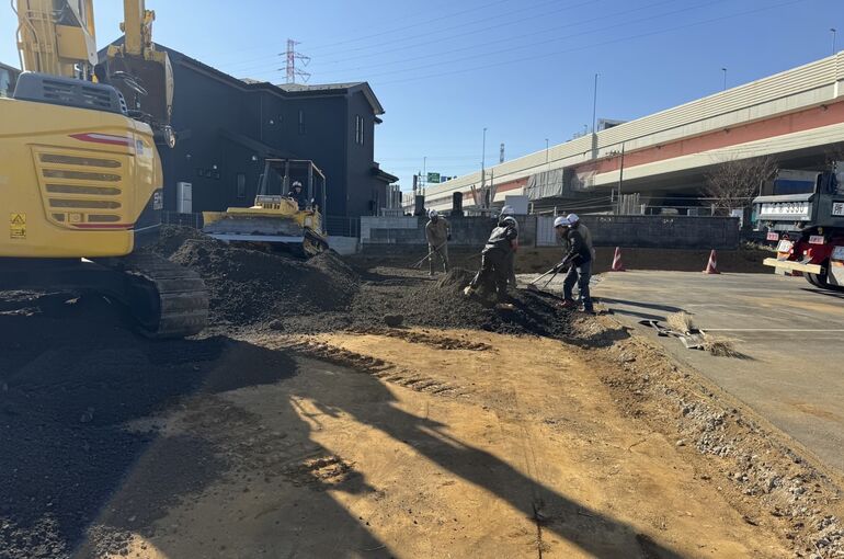 ブロック丁張工事