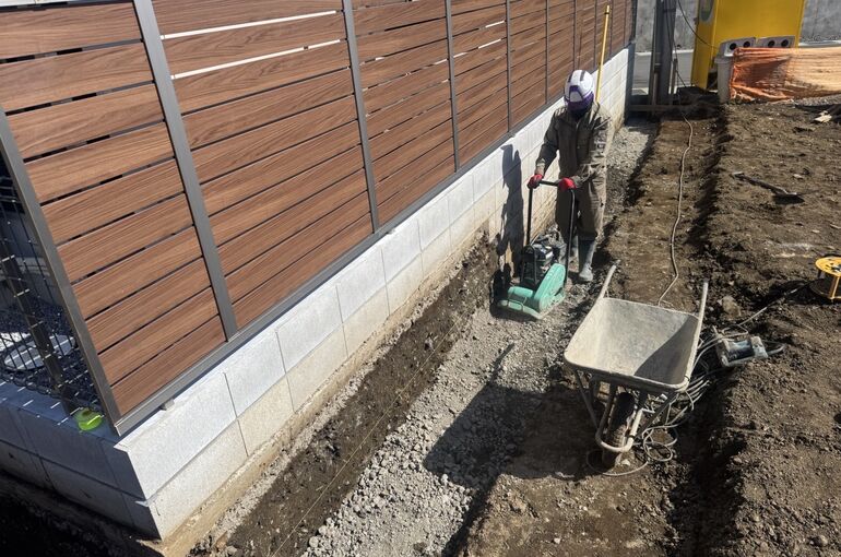 ブロック基礎工事