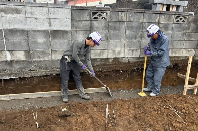 ブロック積み工事